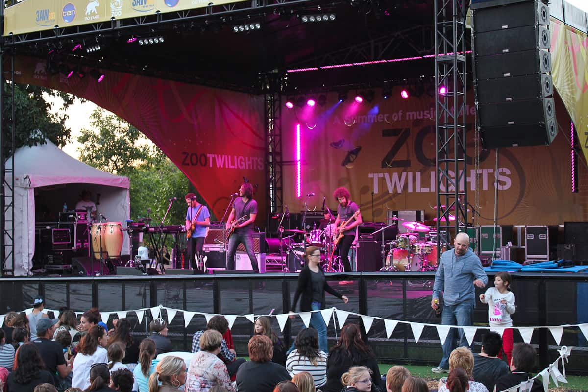 Rock out at the Melbourne Zoo Twilight Concert